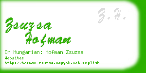 zsuzsa hofman business card